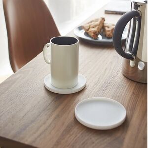 Yamazaki home Coasters (Set of 6) - Round - Silicone White